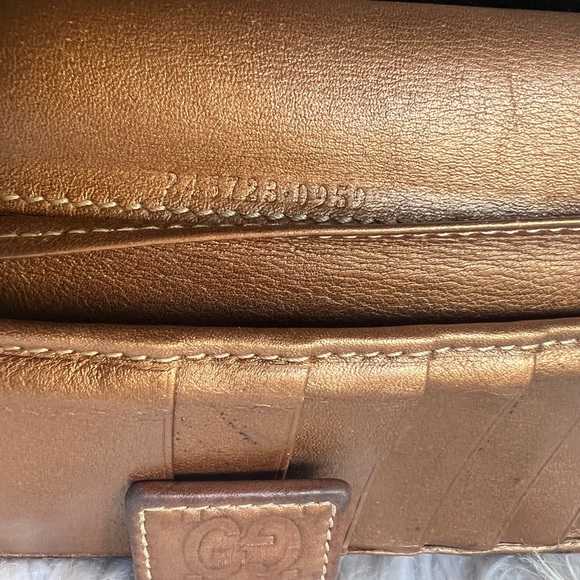 GUCCI Wallet long wallet Brown GG Leather Lovely heart 245723.0959 Authentic - Picture 6 of 16